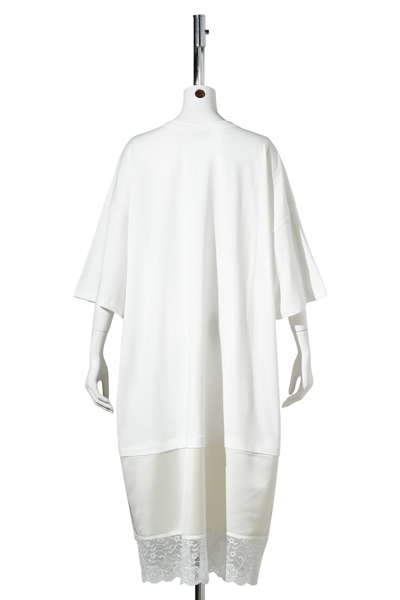 WOMEN SLIP TALL TEE KNIT / WHITE