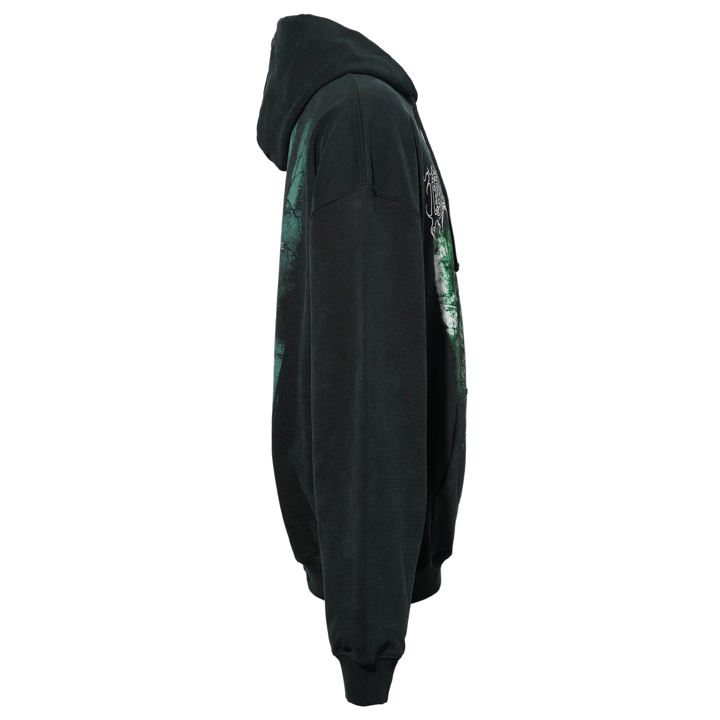 COF CUT-UP OVERSIZED HOODIE / GREEN/BLUE