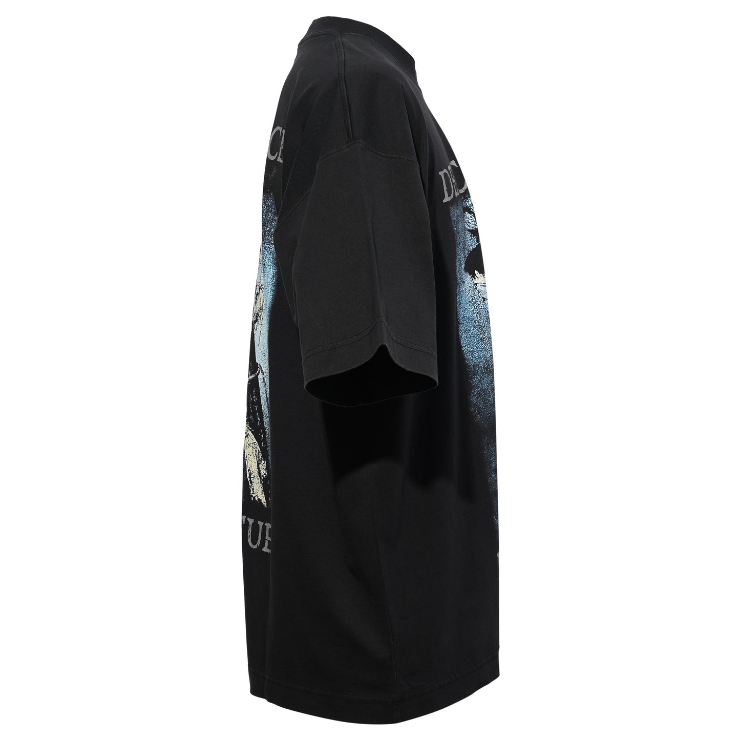 COF CUT-UP OVERSIZED T-SHIRT / BLACK/BLACK