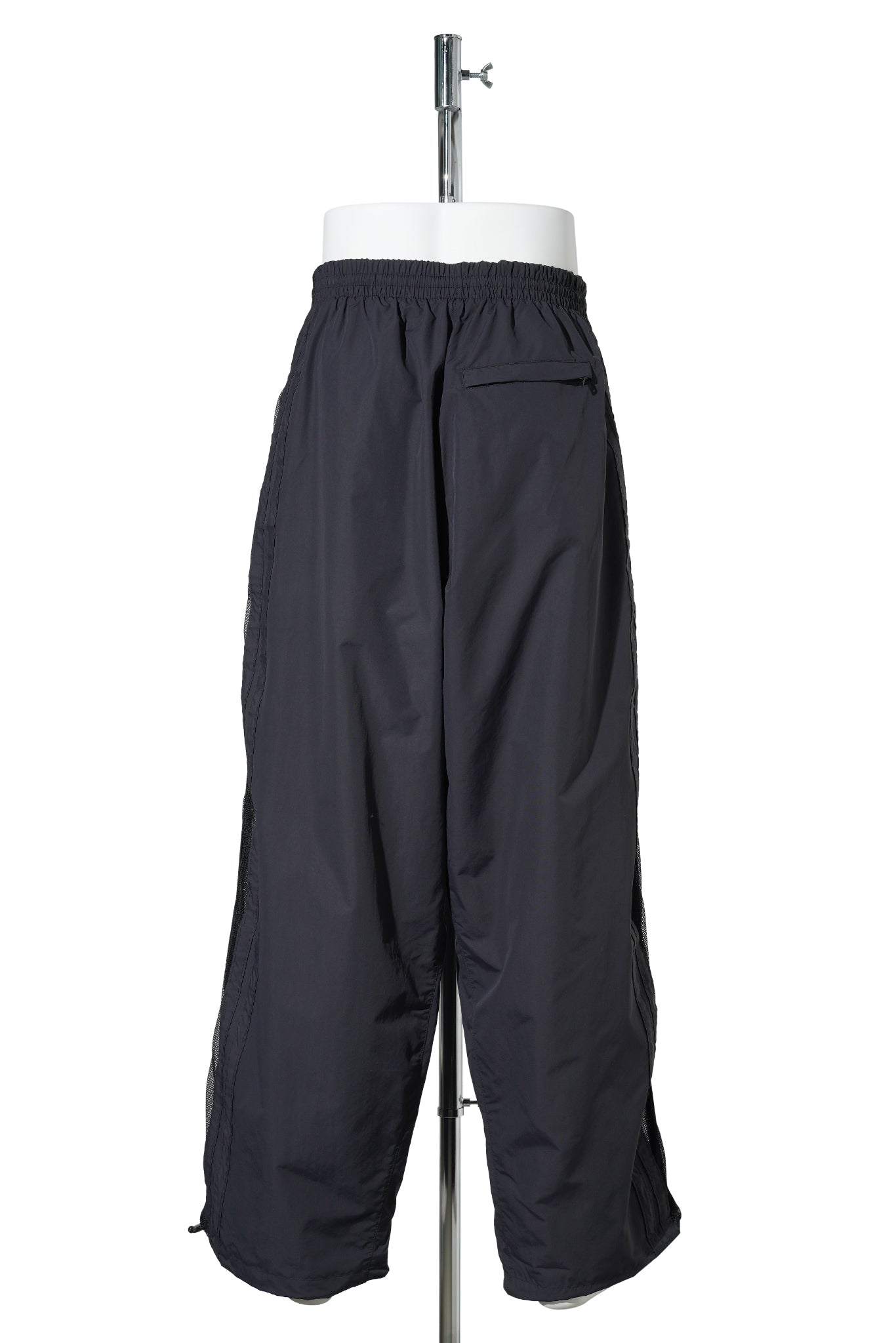 50/50 MESH PANNEL TRACKSUIT PANTS / NYLON BLACK