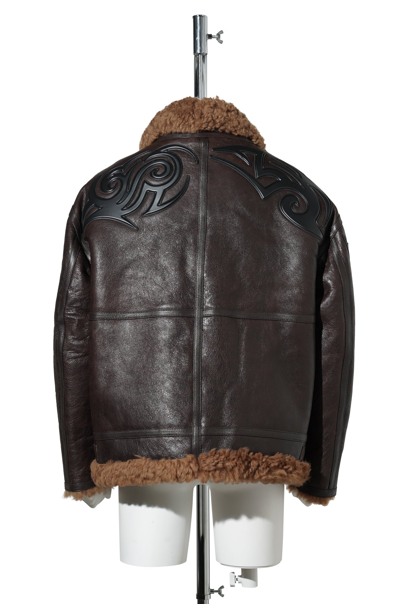 TRIBAL SHEARLING JACKET / SHEARLING BROWN