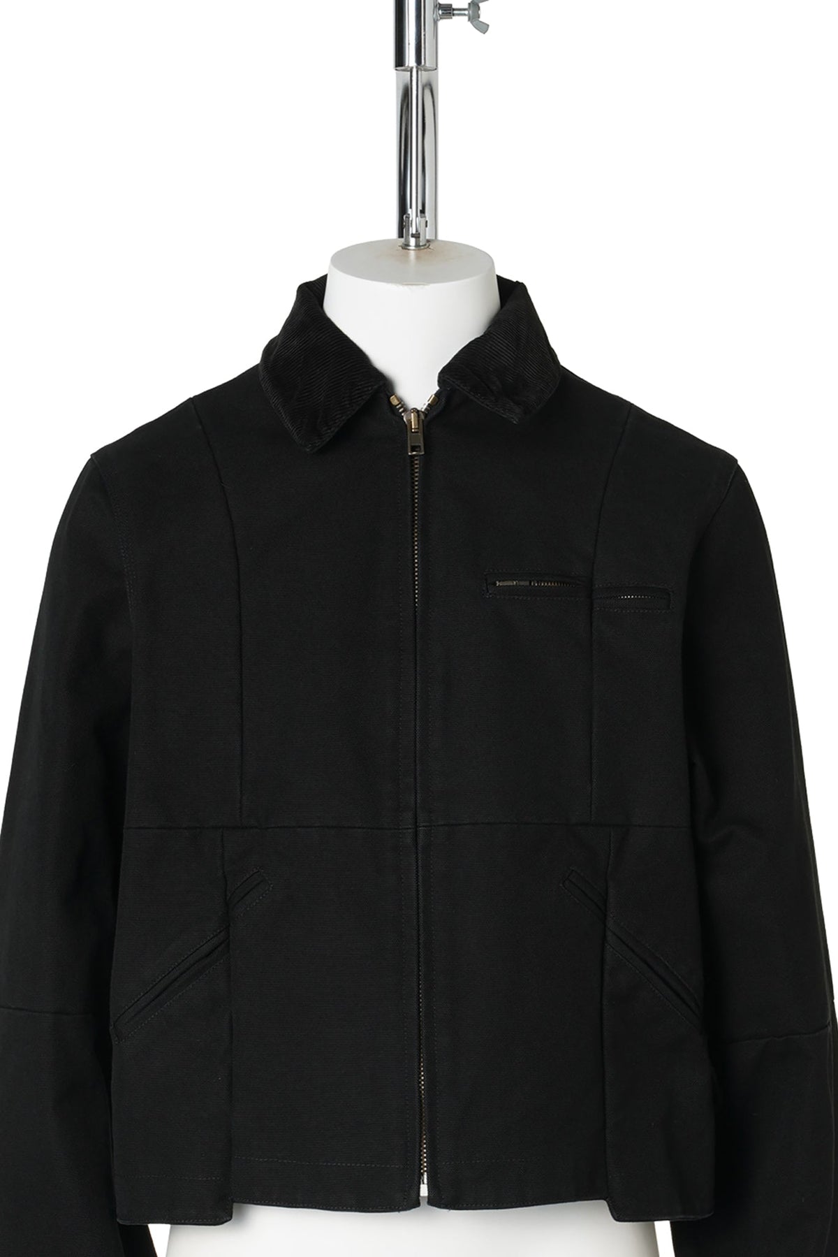 CUT-UP WORKWEAR JACKET / BLACK