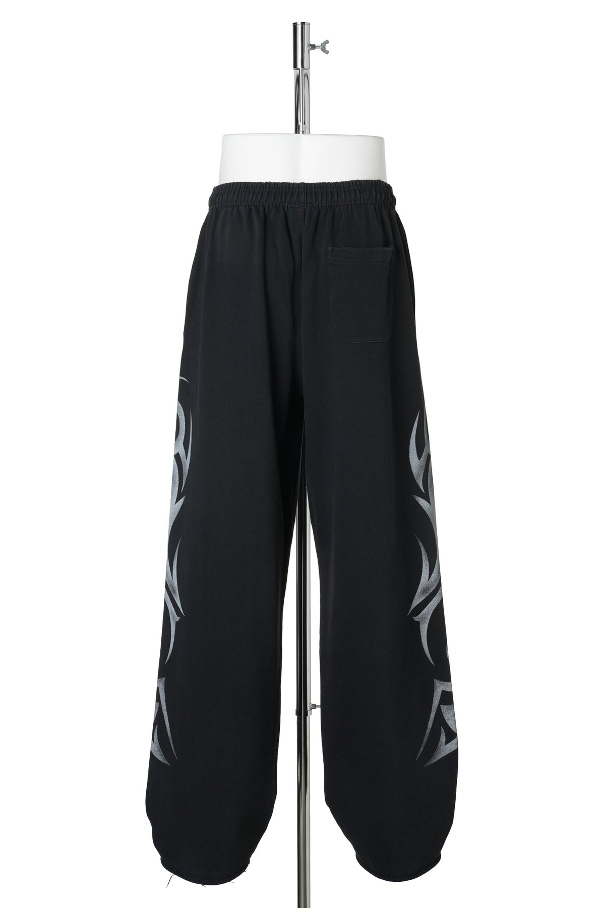 GRAFFITI TRIBAL TRACKPANTS / WASHED BLACK