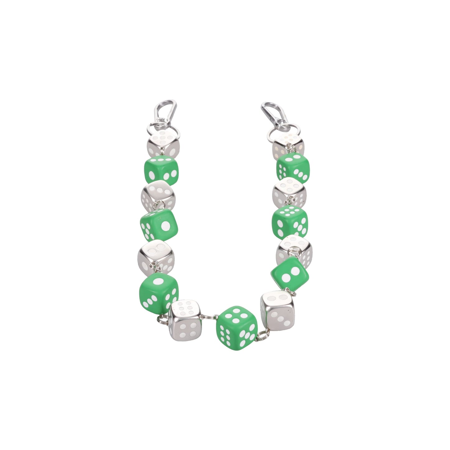 THE EMPEROR DICE WALLET CHAIN / SILVER