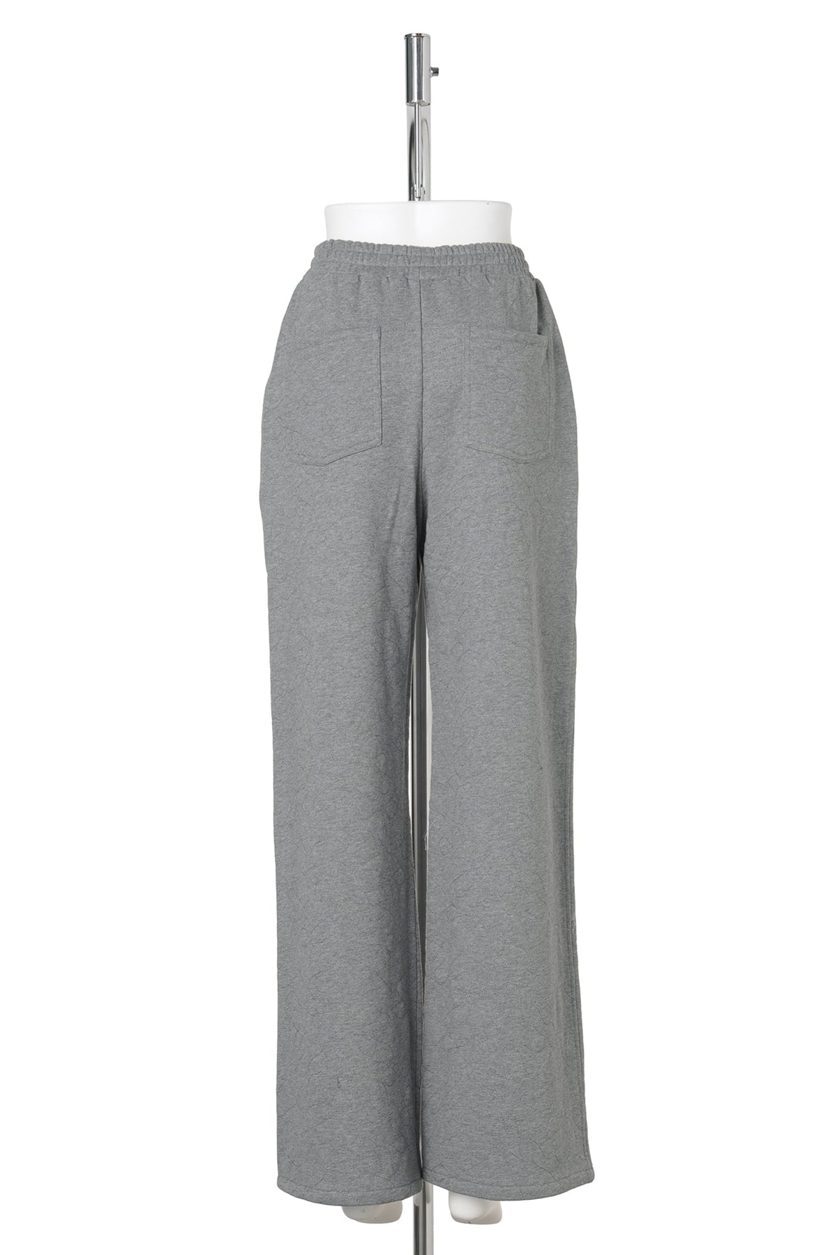 MATELASSE JERSEY TROUSERS / GRAY