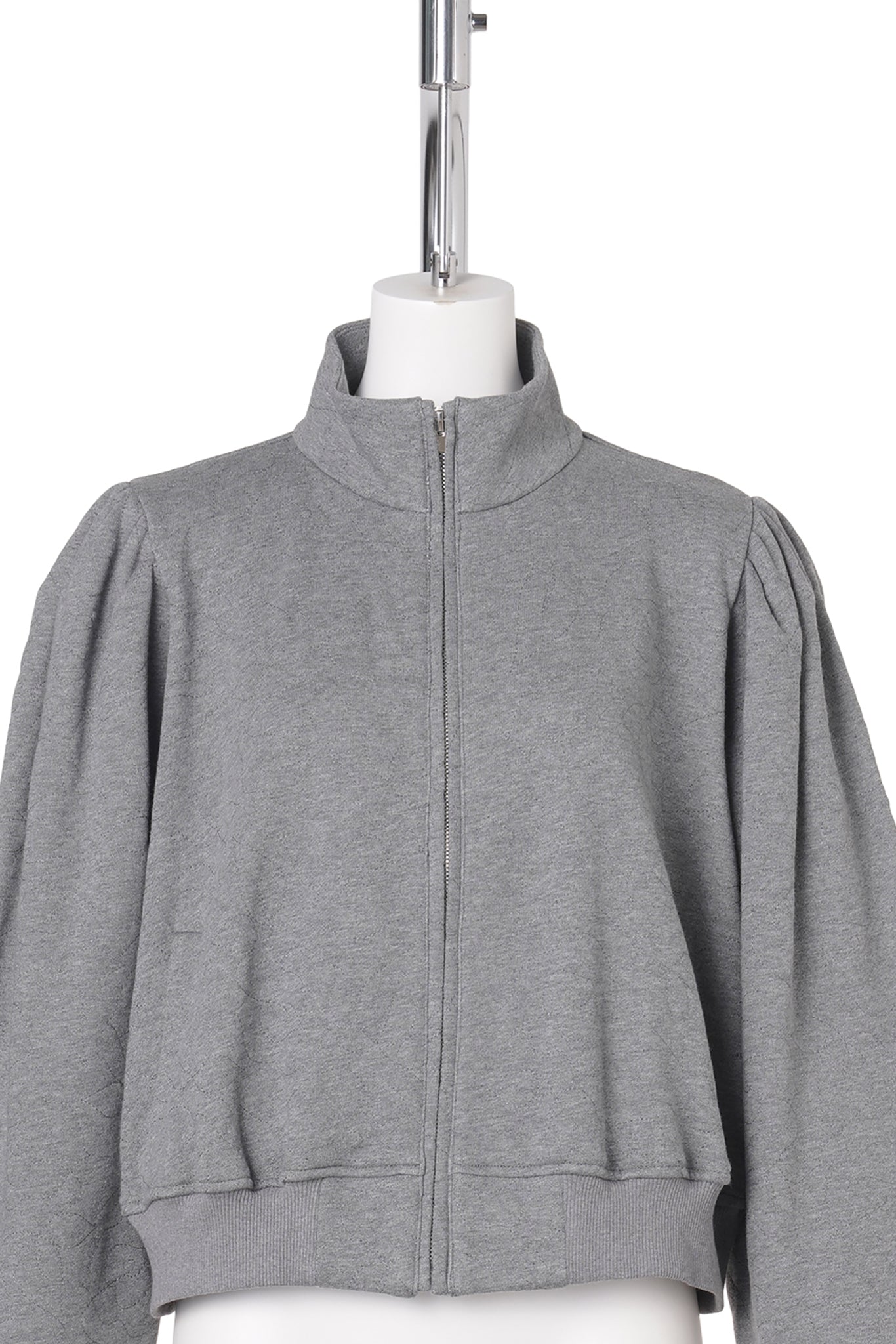 MATELASSE JERSEY CARDIGAN / GREY