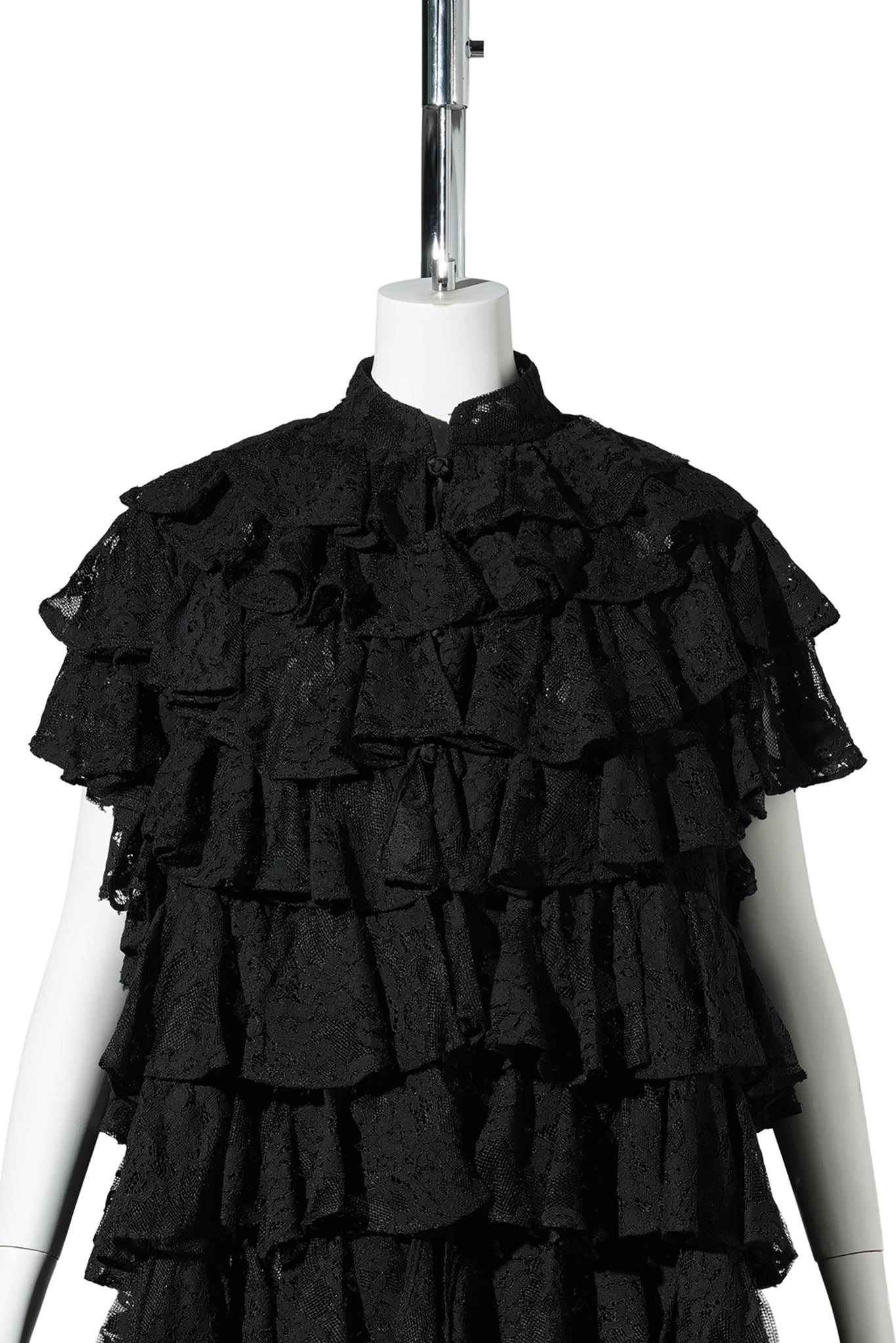 DENTELLE RUFFLE JACKET / BLACK