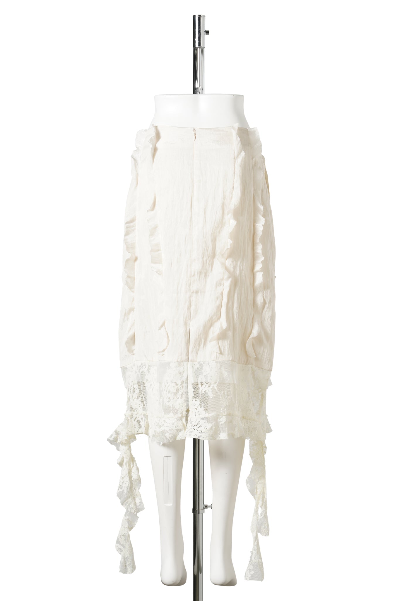 BOUDOIR STAIR SKIRT / OFF WHITE