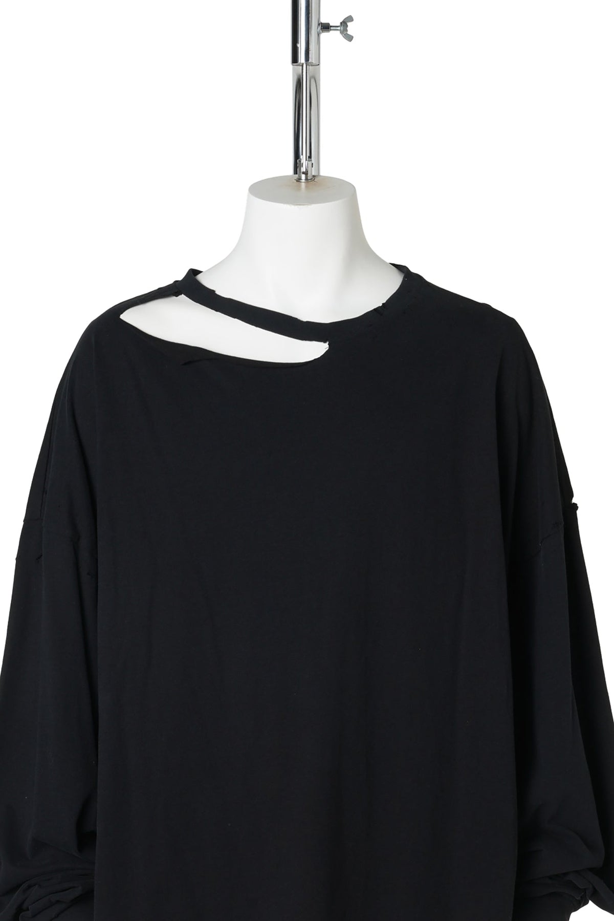 DISTRESSED SOFT LONG SLEEVE / BLACK