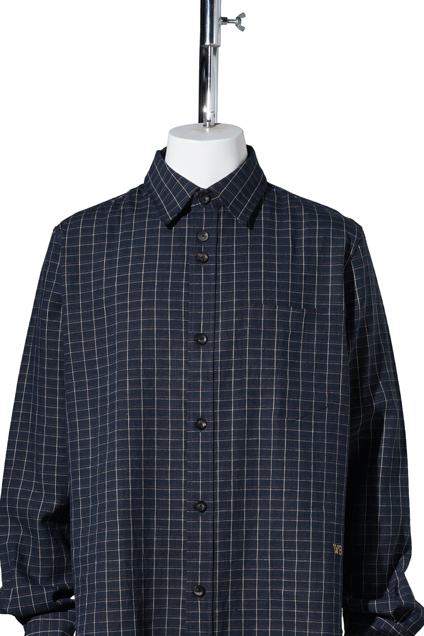 LONDON SHIRT / NAVY/IVORY/RUST