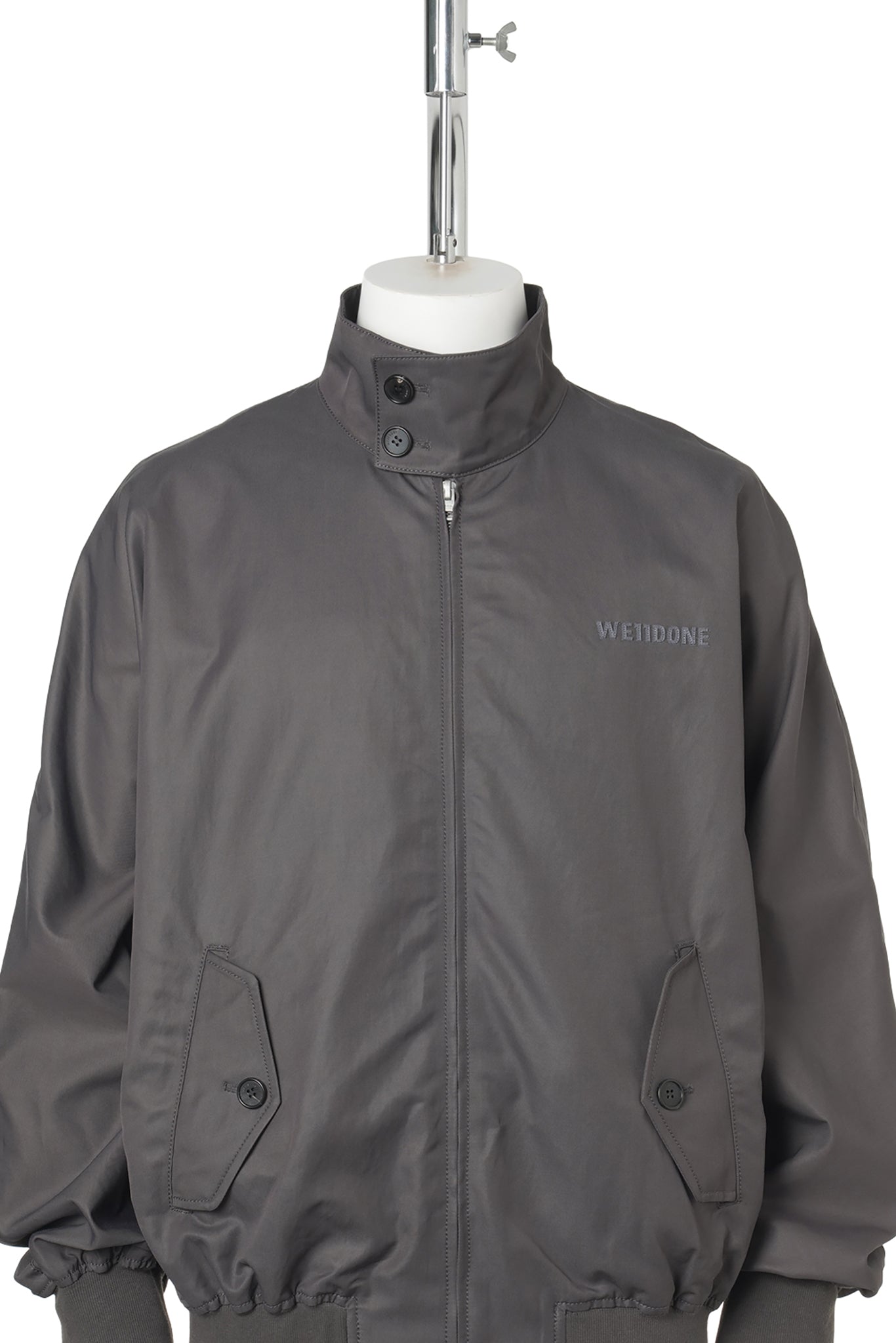 CHARCOAL DOLMAN HARRINGTON JACKET / CHARCOAL