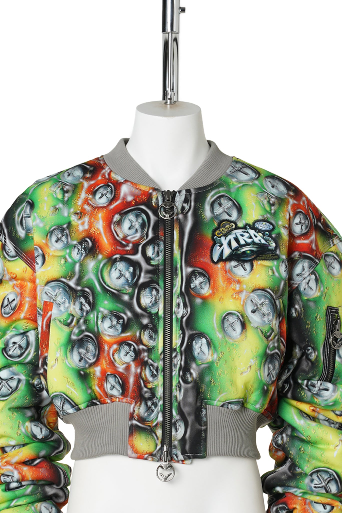 GRAPHIC PILOT JACKET / GREEN