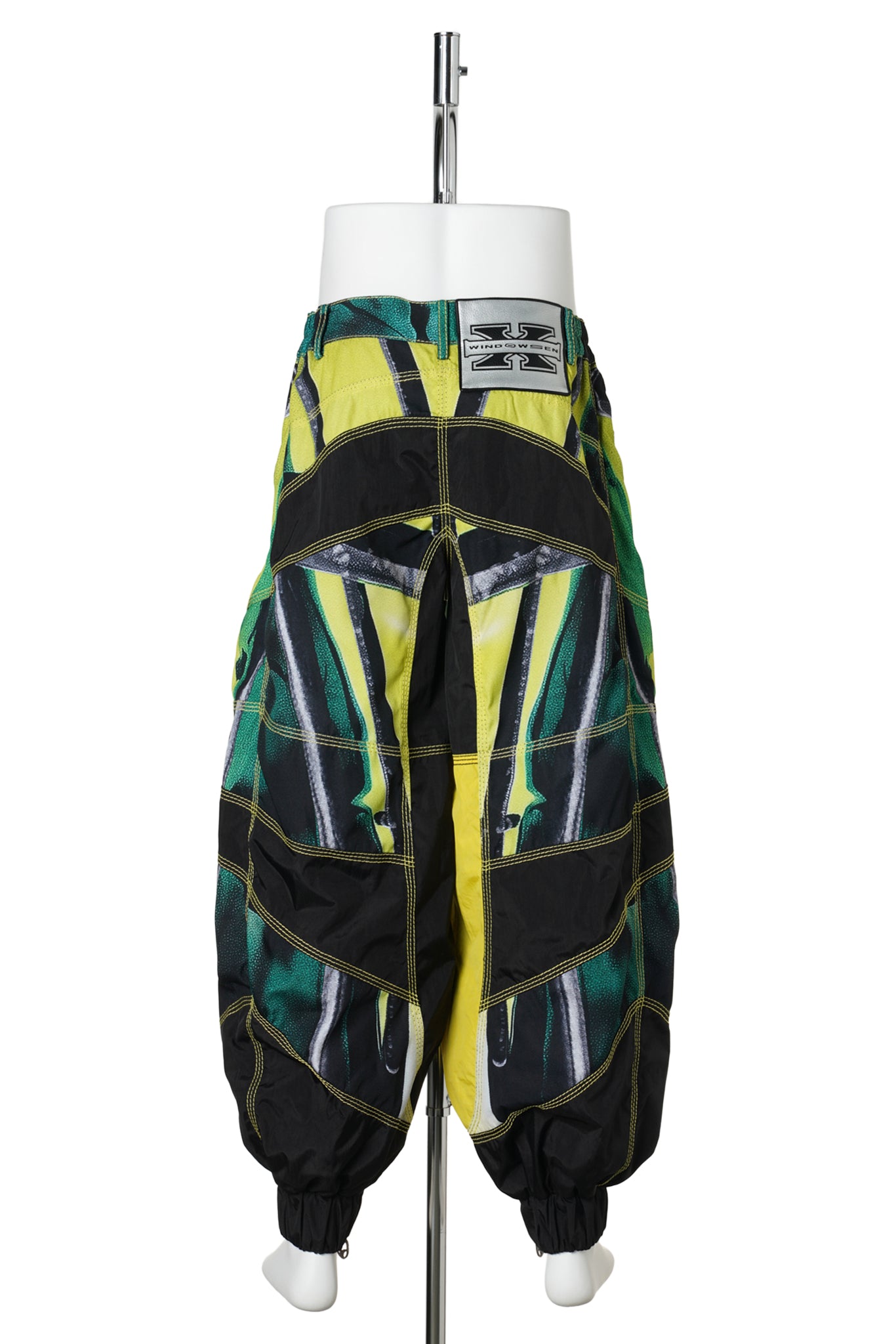 LOOSE-FIT W-PANEL BIKER PANTS / GREEN