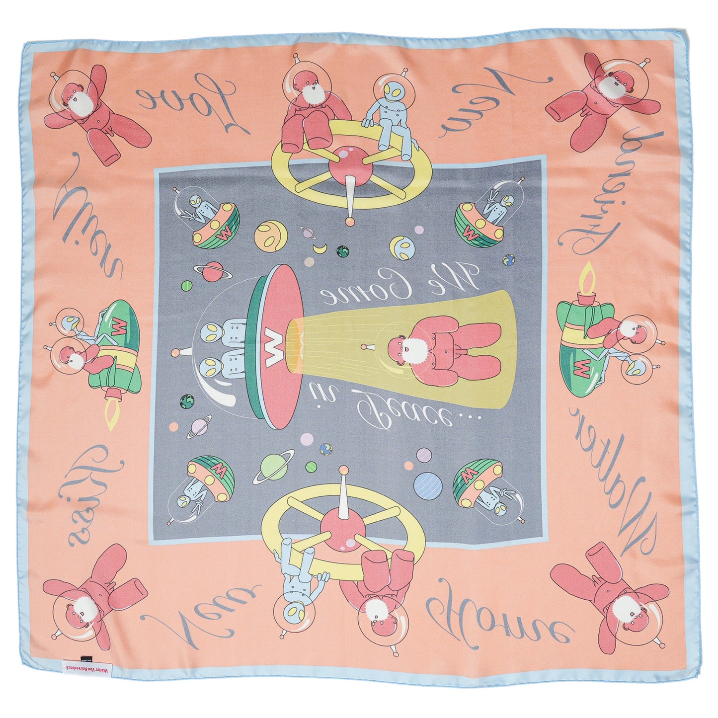 ALIEN SILK SCARF / COMB.I SAMPLE (LARGE)