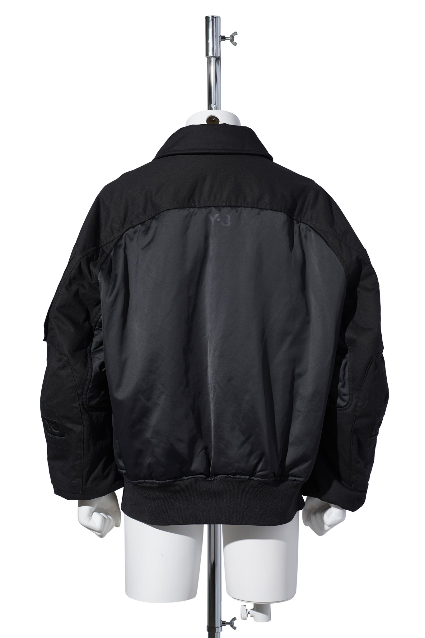 COTTON-BCI PRT BOMBER JKT / BLACK