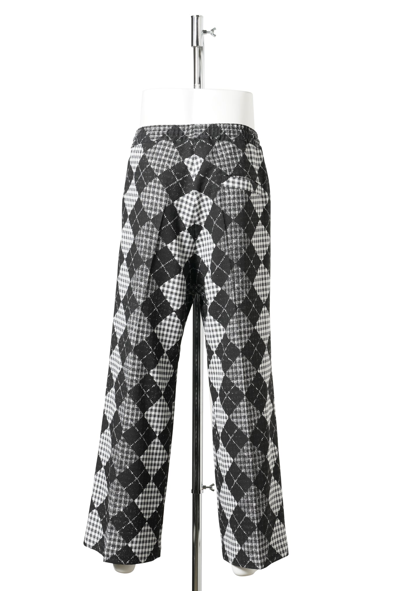 PRINT JOGGER PANT / BLACK ARGYLE