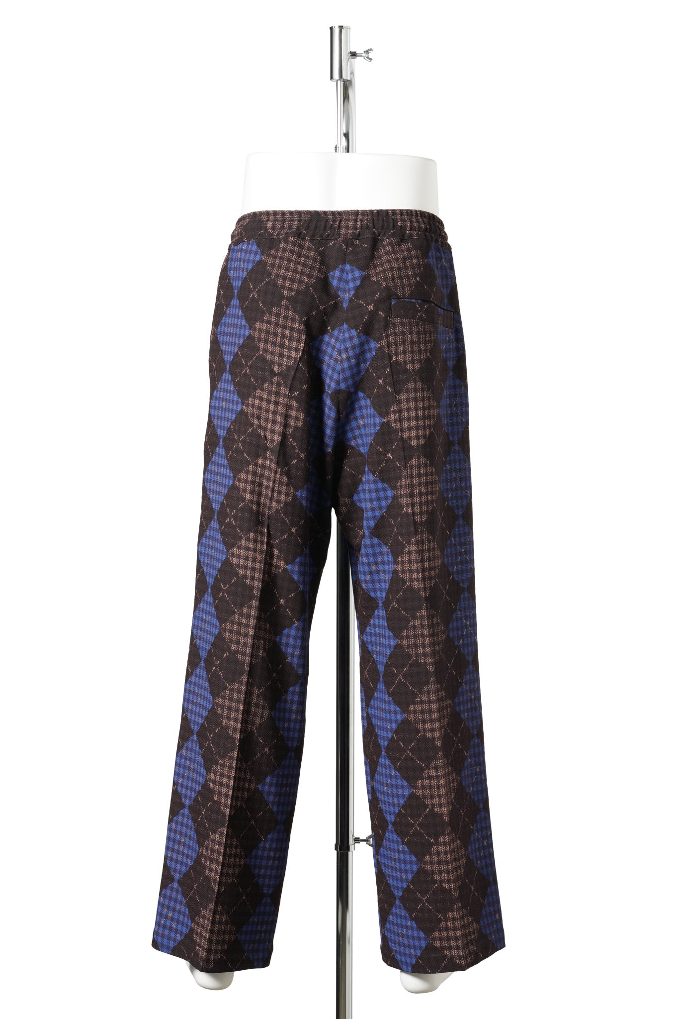 PRINT JOGGER PANT / BROWN ARGYLE