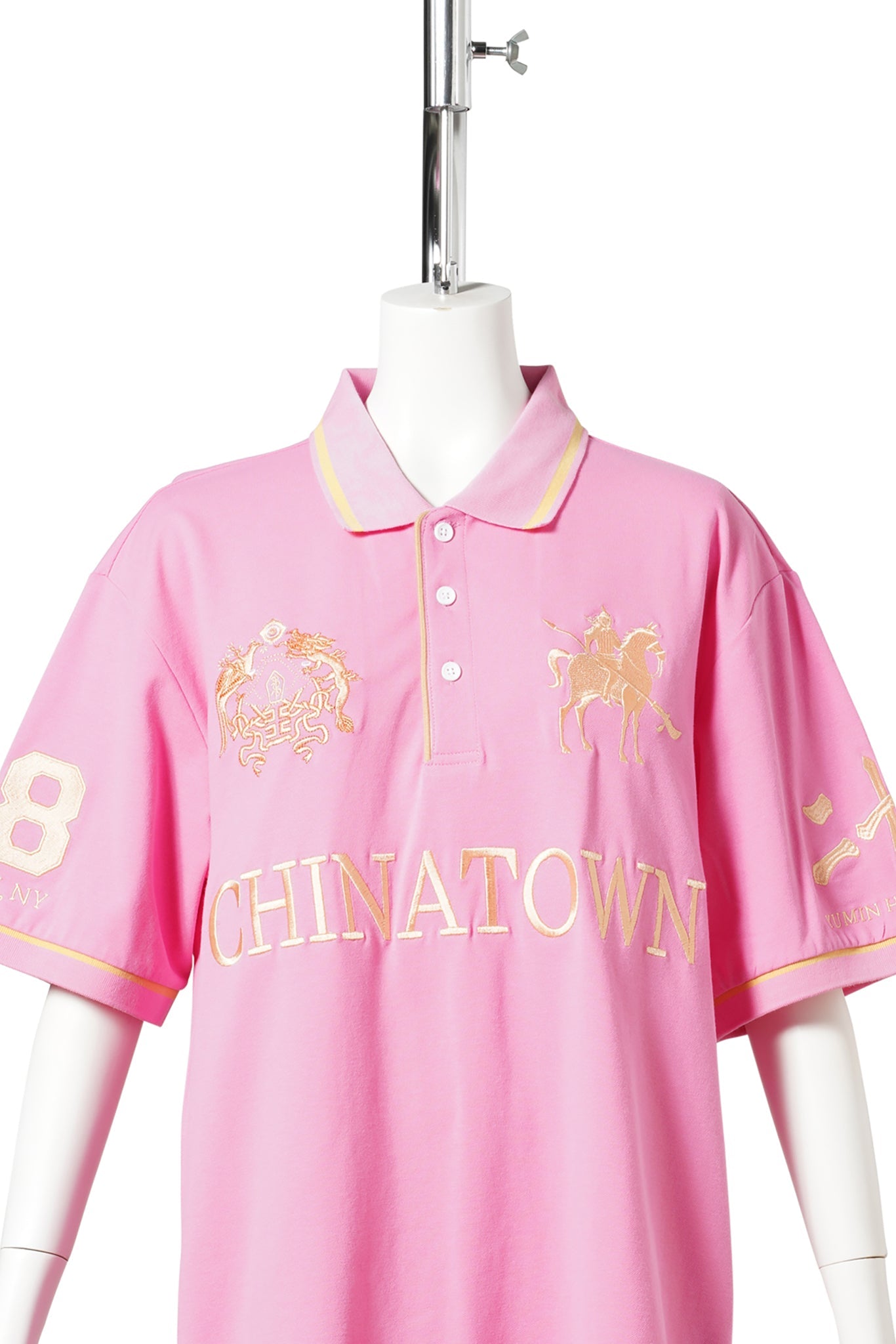CHINATOWN POLO / PINK/GOLD