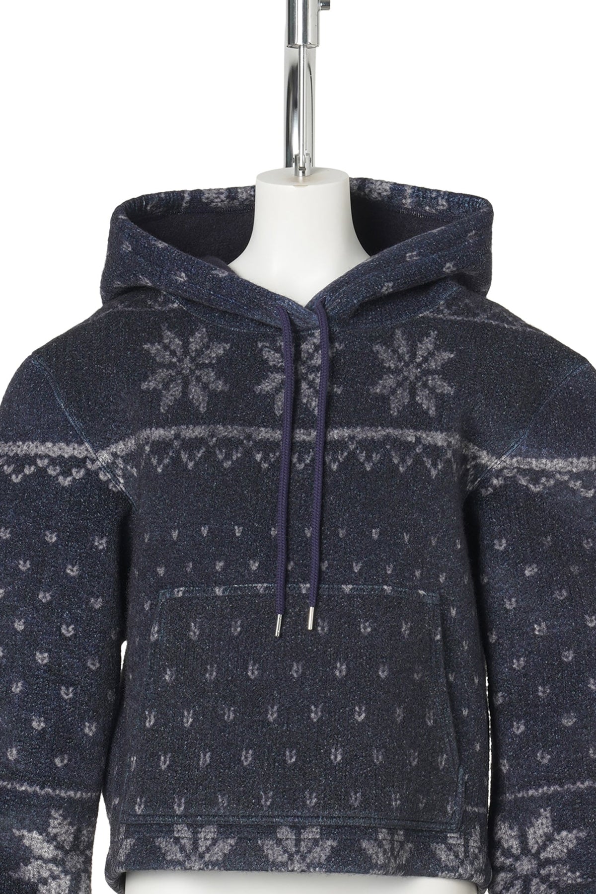 FAKE SNOWFLAKE HOODIE / NAVY