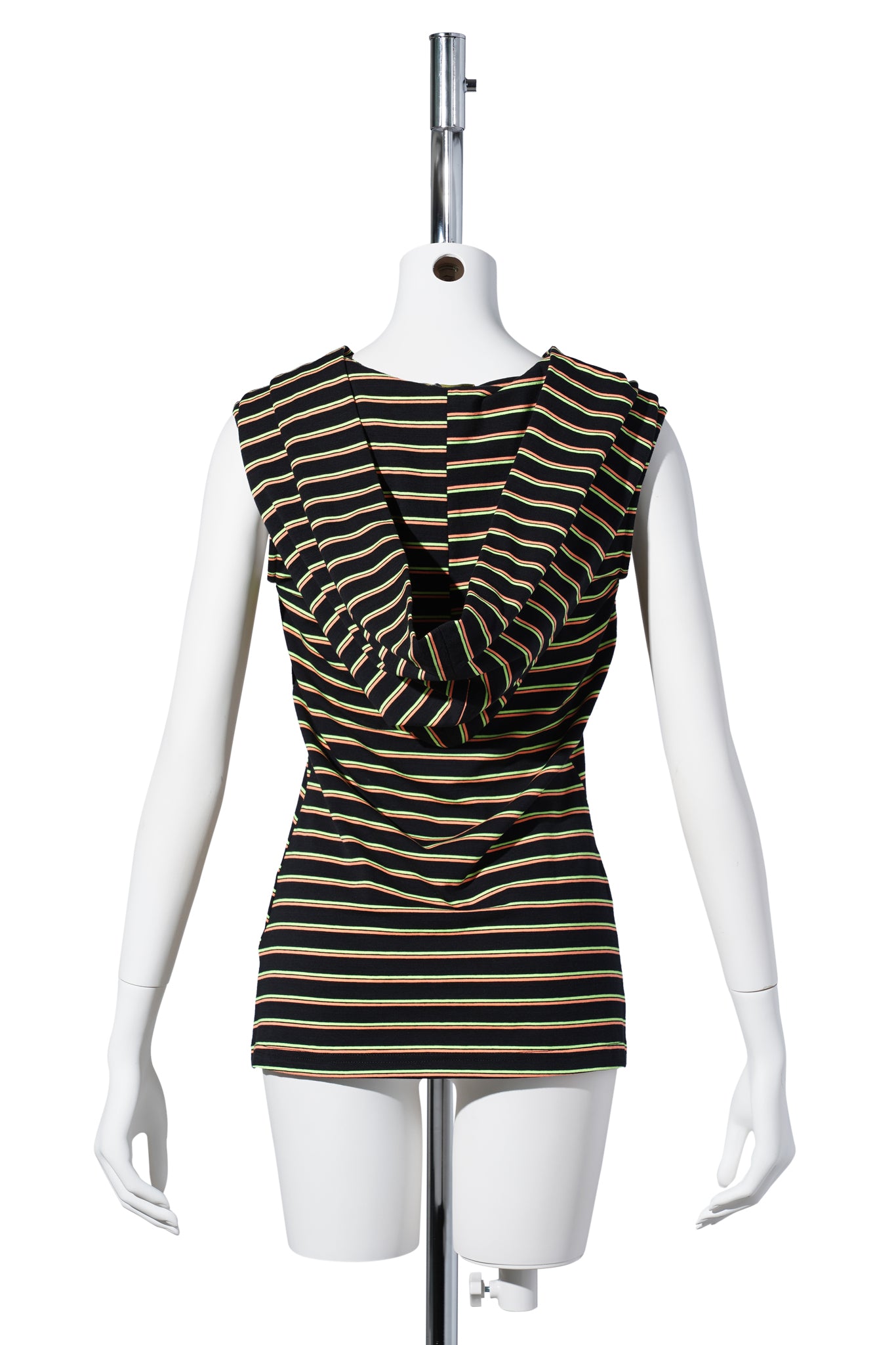STRIPE HOOD / BLACK/YELLOW/ORANGE