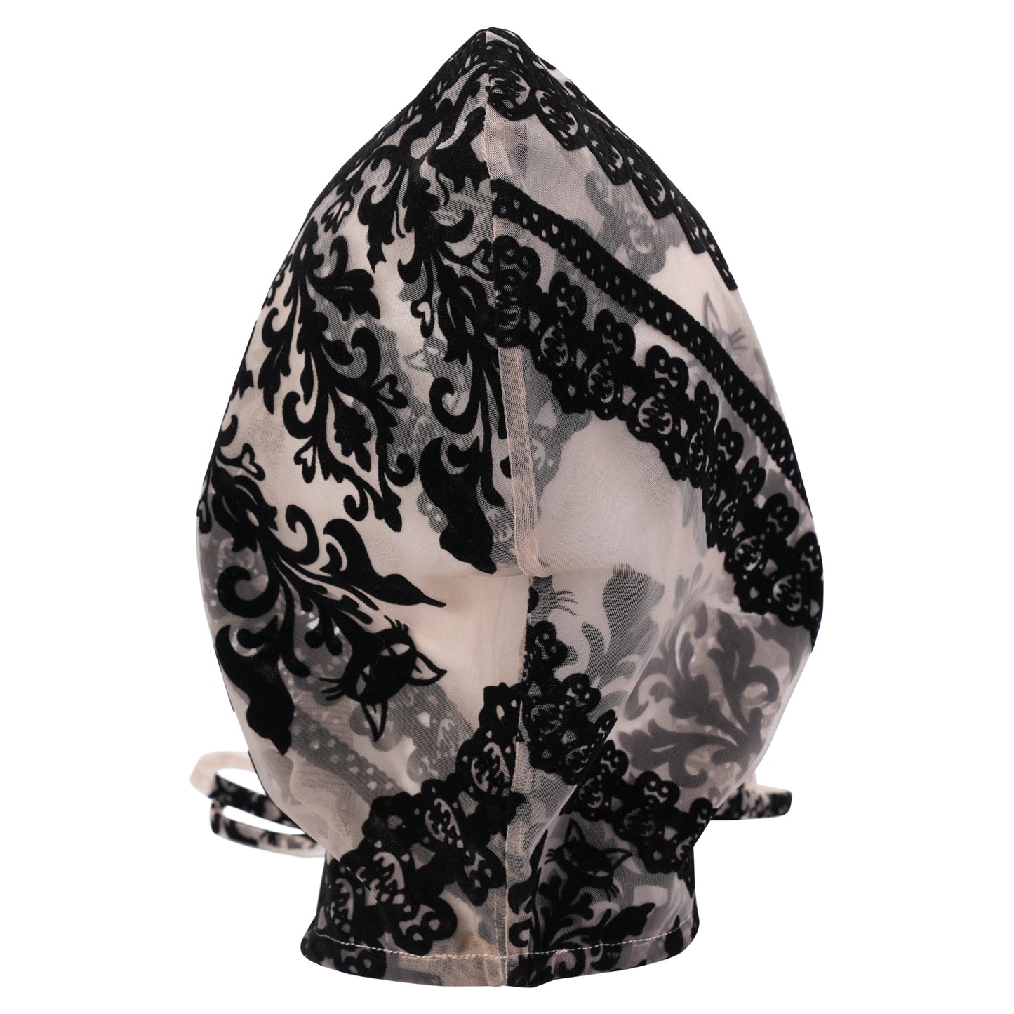 VELVET TRACERY HOOD / NUDE
