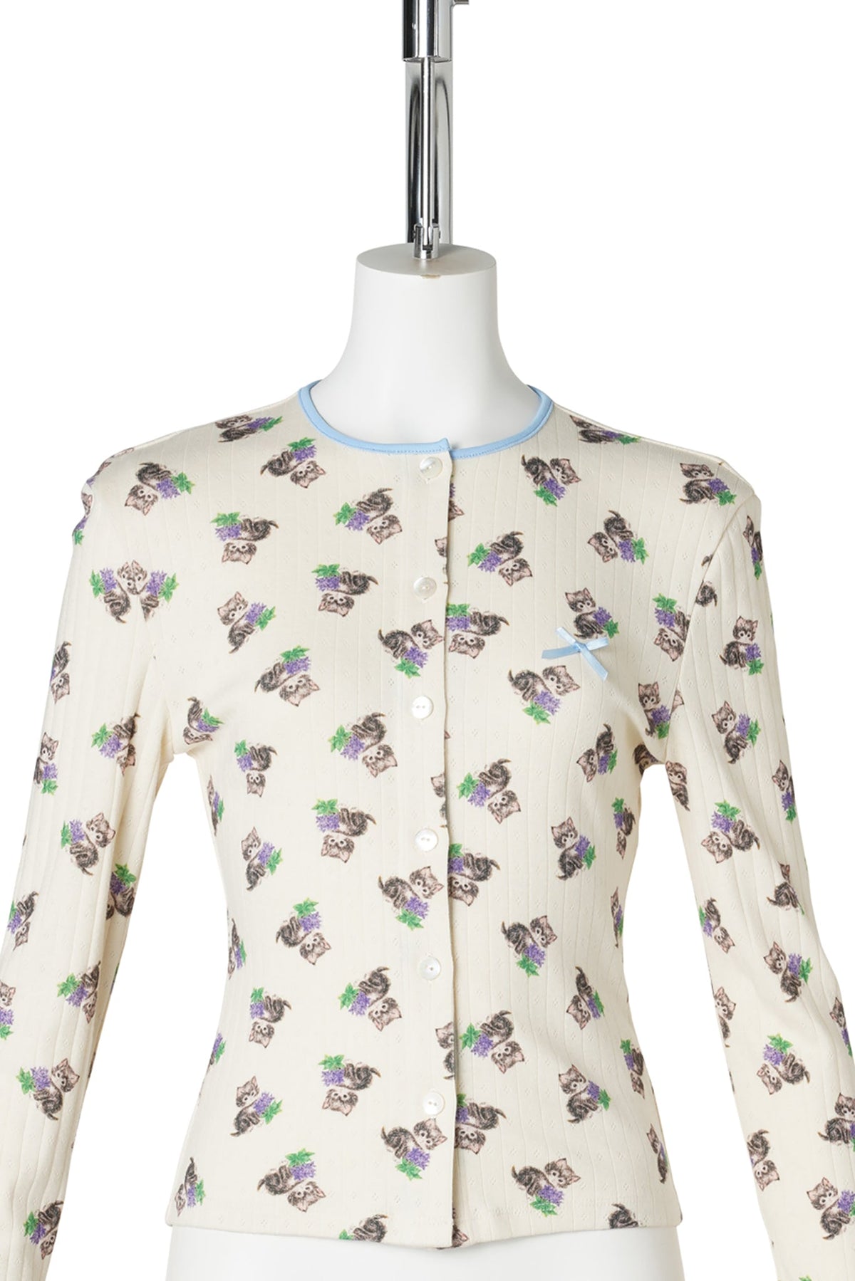 KITTY PRINT CARDIGAN / KITTY PRINT