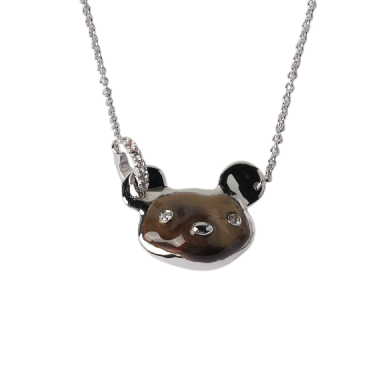 RESIN COATING UGLY BEAR PENDANT / BROWN