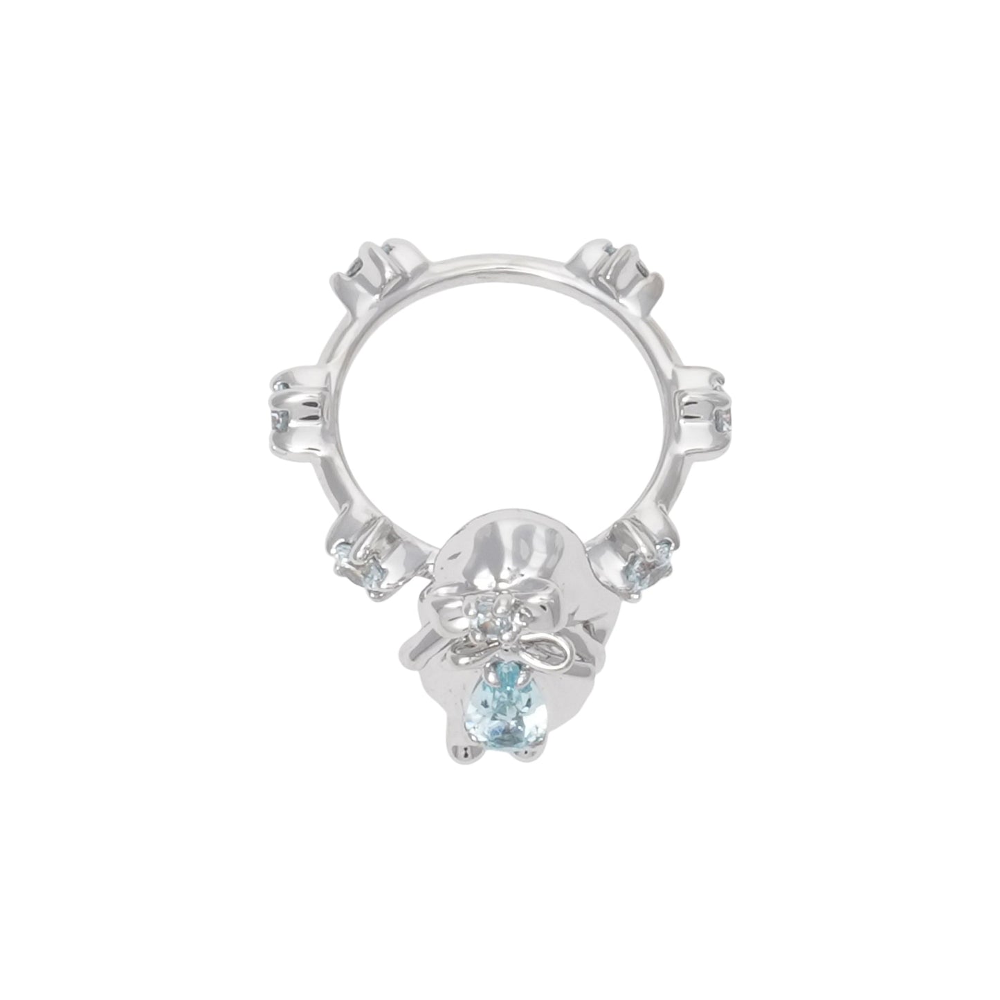 MINI GIRL STAR RING / BLUE