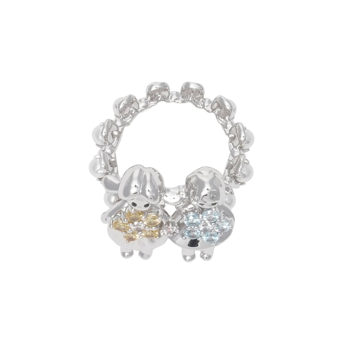 MINI TWINS GIRL RING / SILVER