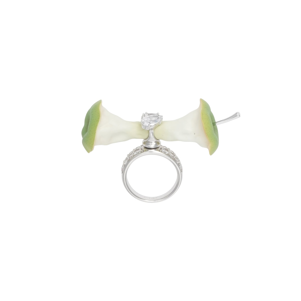 SPIN APPLE CORE RING / GREEN