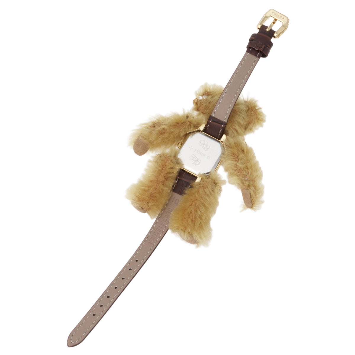PLUSH BEAR WATCH / GOLD