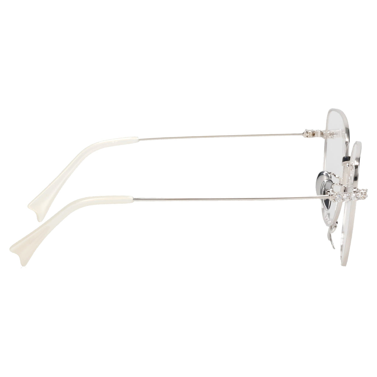 METAL BOWKNOT GLASSES / SILVER
