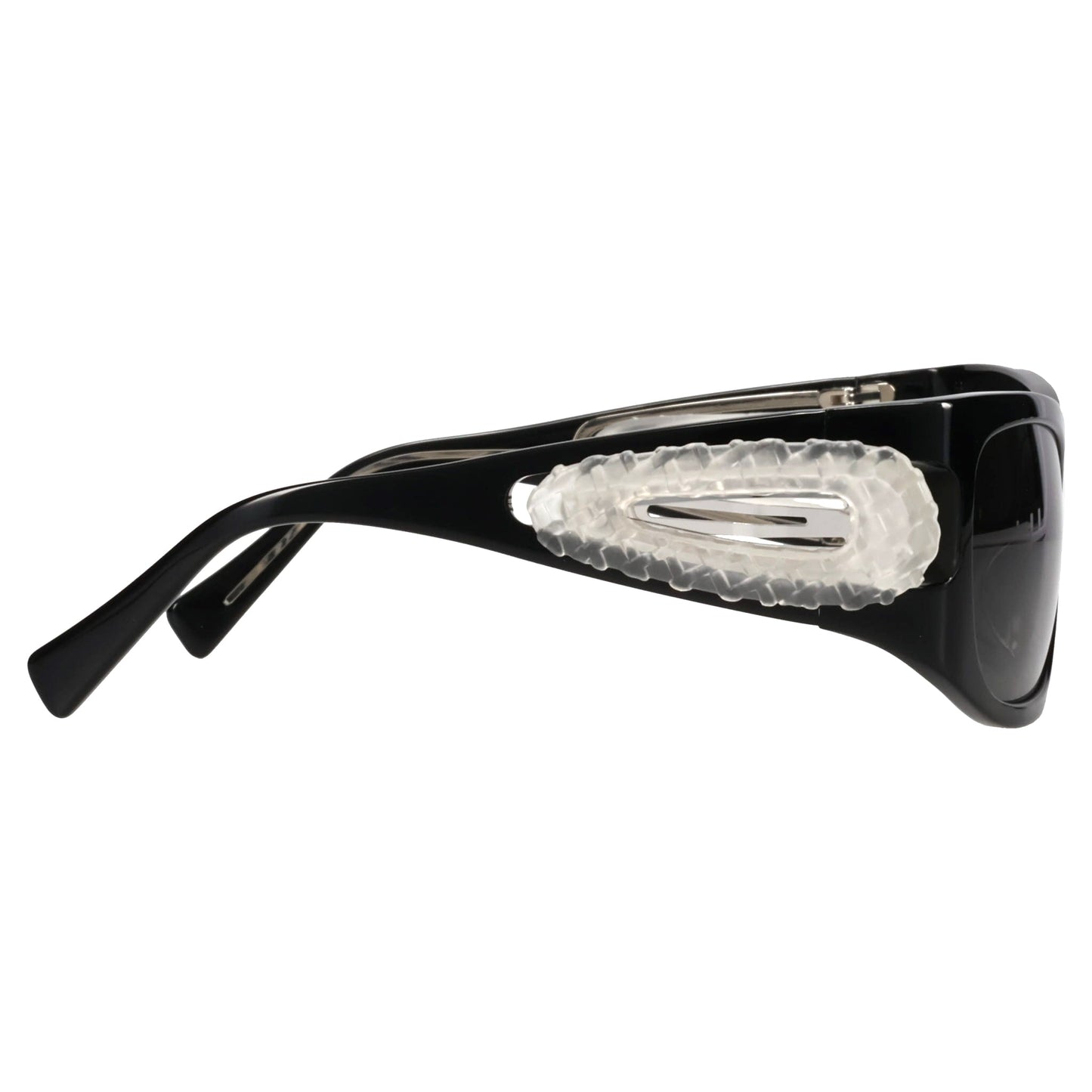 HAIR CLIP SUNGLASSES / TRANSPARENT