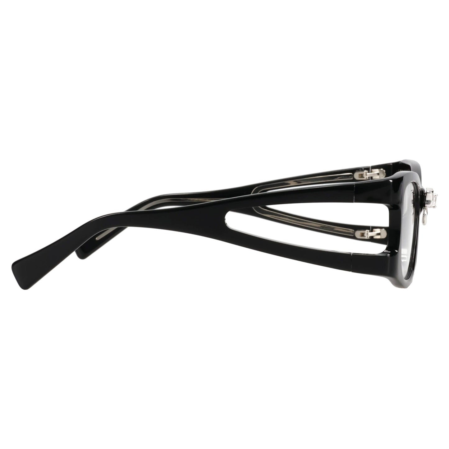 BOWKNOT HAIR CLIP GLASSES / BLACK