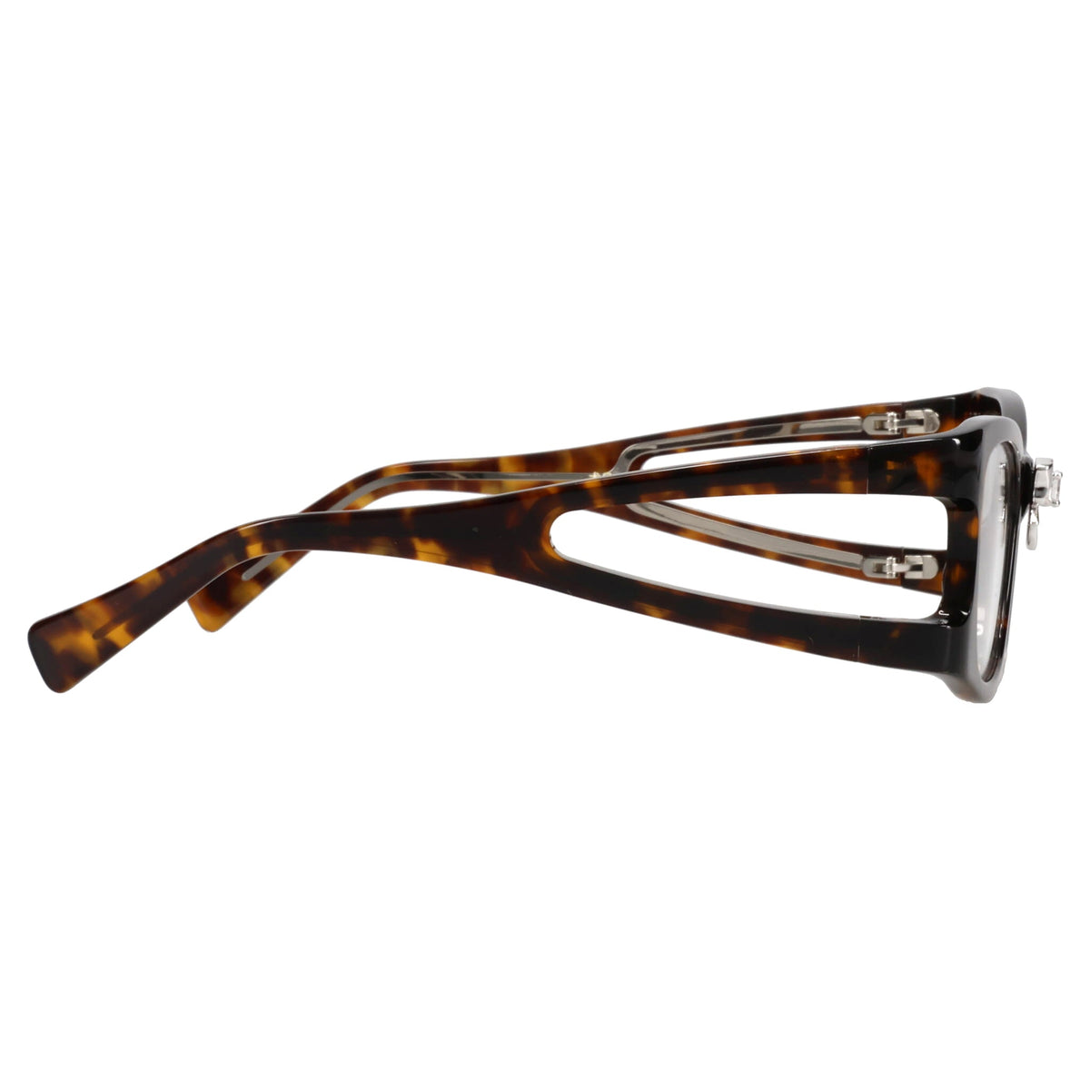BOWKNOT HAIR CLIP GLASSES / BROWN