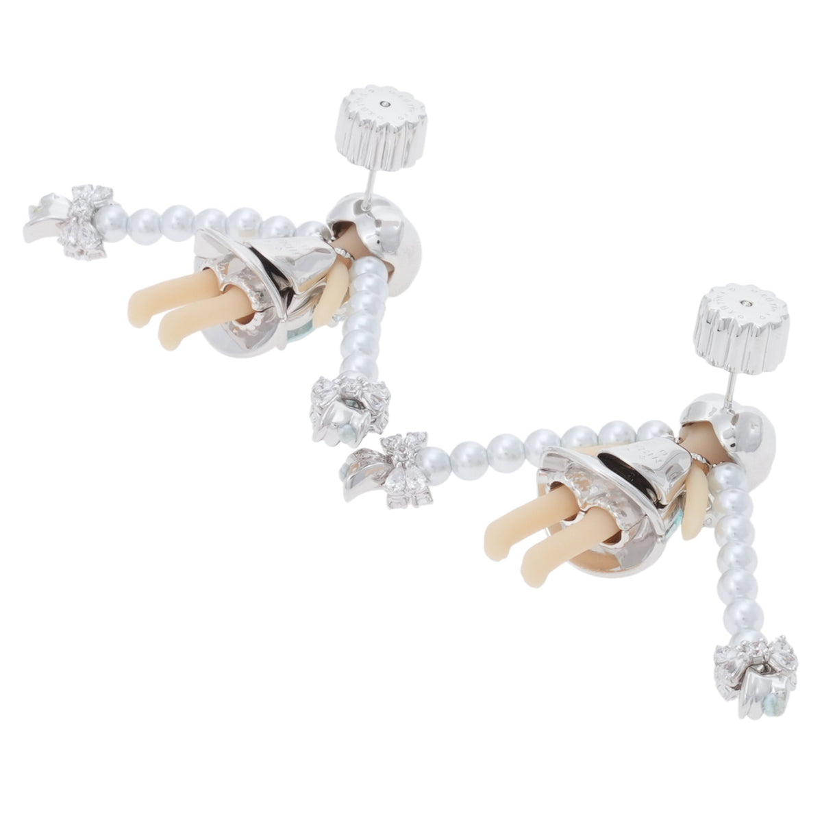 MIDDLE GIRL PEARL TASSEL EARRING / BLUE