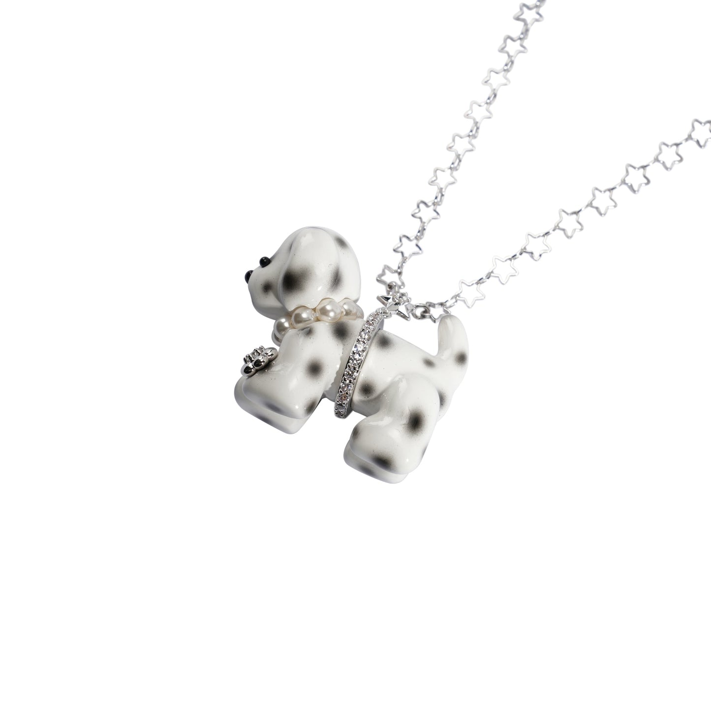PUPPY NECKLACE / WHITE