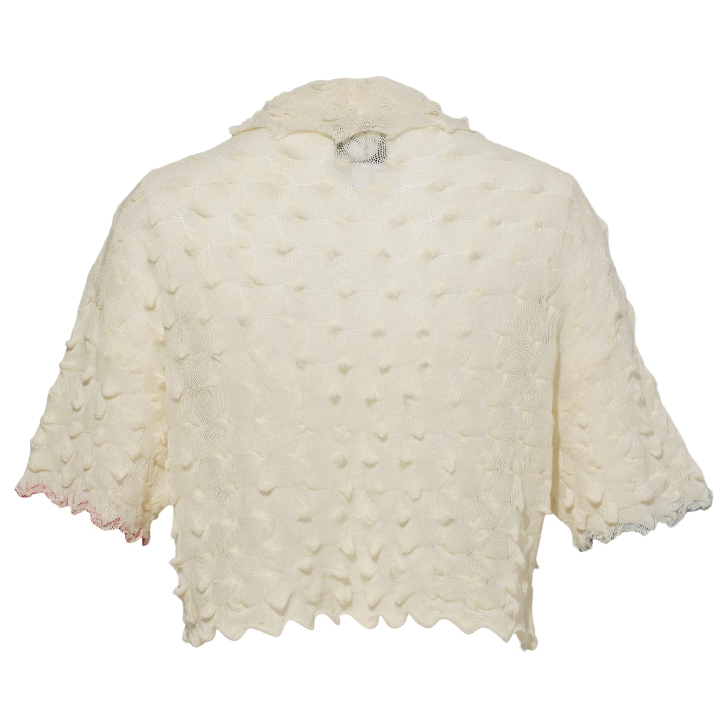 BORLOR SS SHIRT W/ KNOT BUTTONS / IVORY