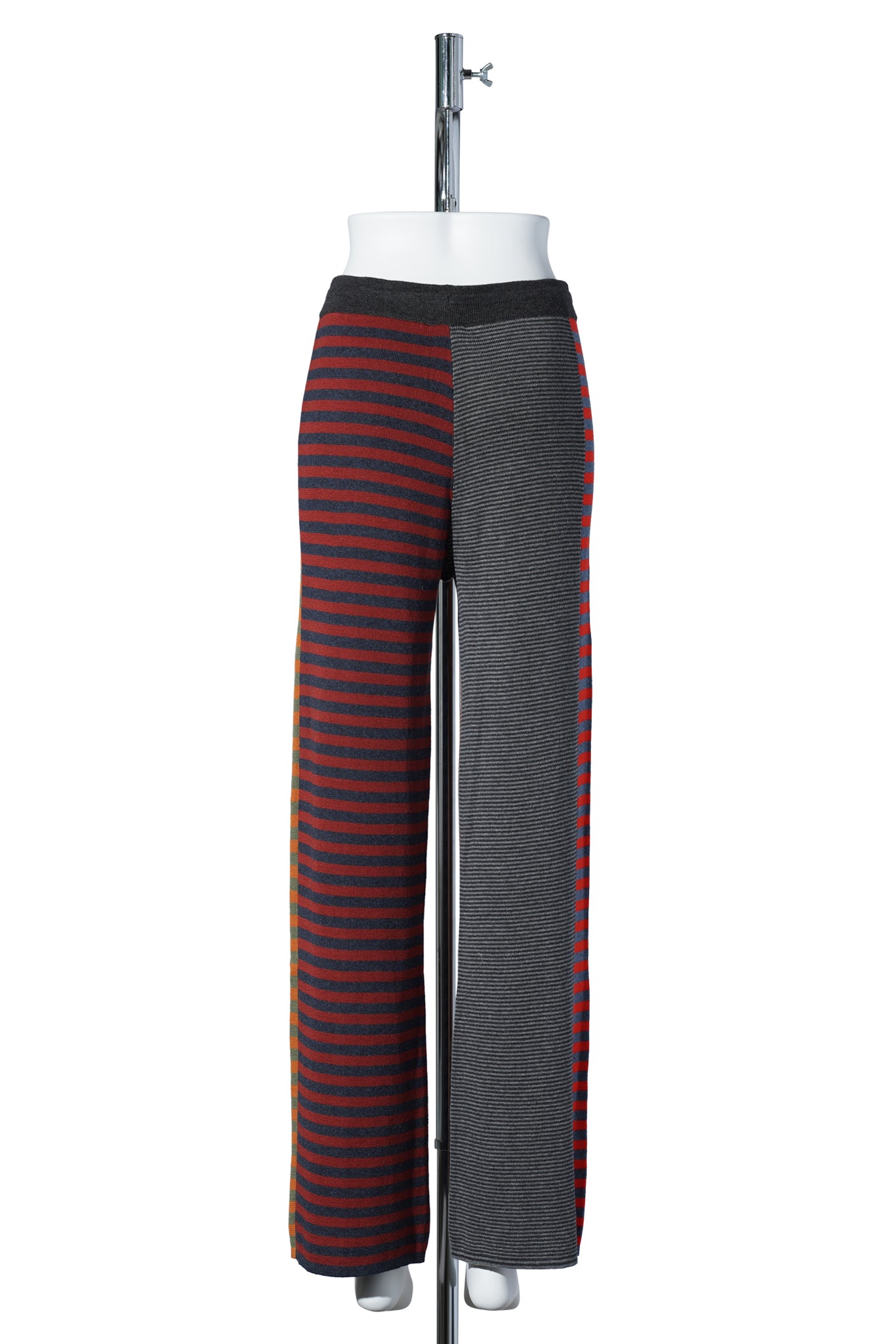 MISMATCH STRIPE PANT / RED MULTI