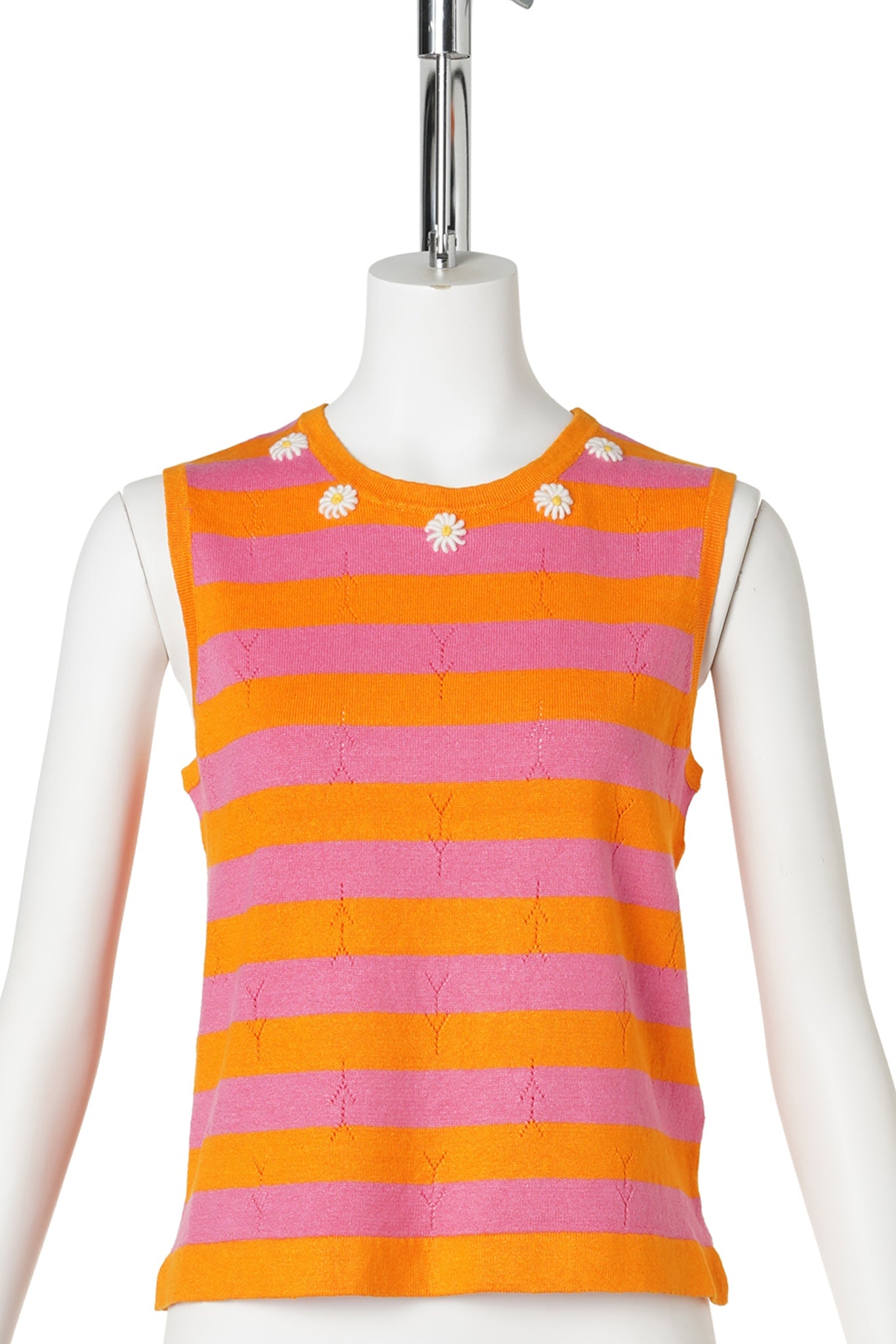 DAISY LINEN TANK / CANDY/ORANGE