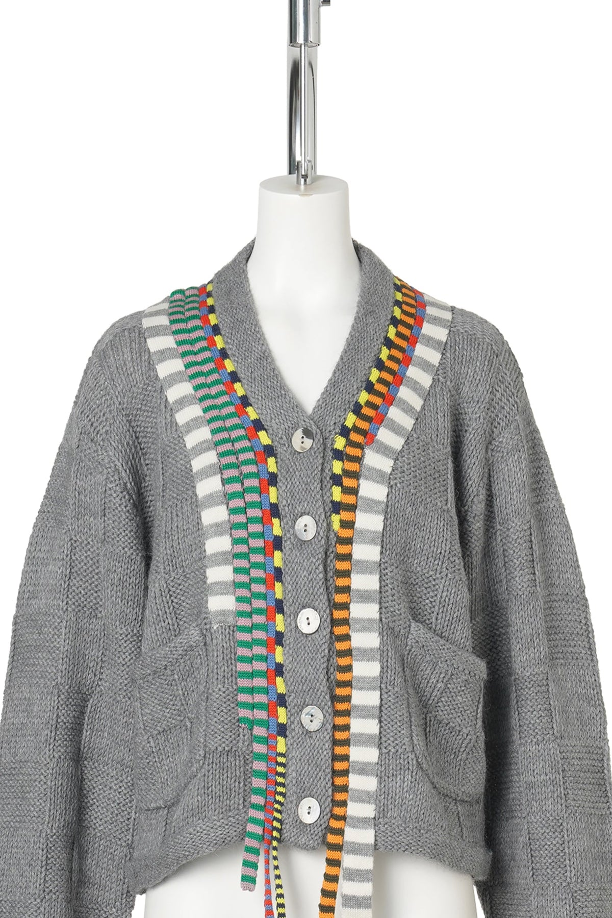 FROSTY VNECK JACKET / GREY