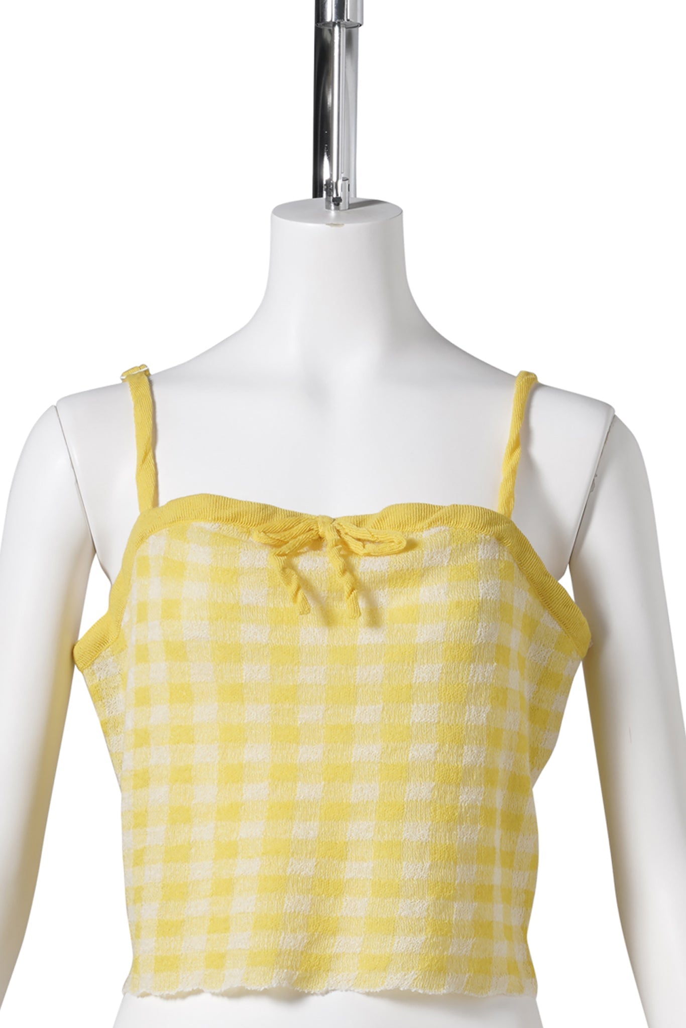 GINGHAM CAMI / YELLOW