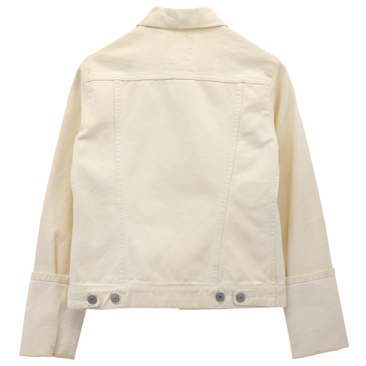 EXTRA SLEEVE DENIM JACKET / WHITE
