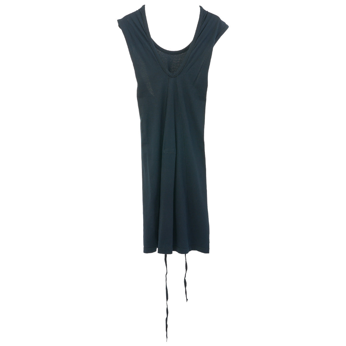 LAYERED SLEEVELESS DRESS / BLACK