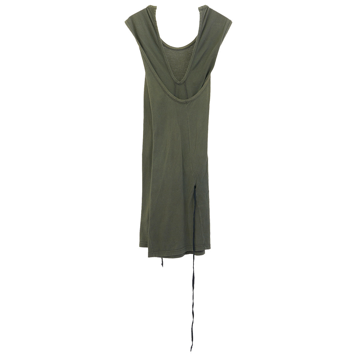 LAYERED SLEEVELESS DRESS / KHAKI