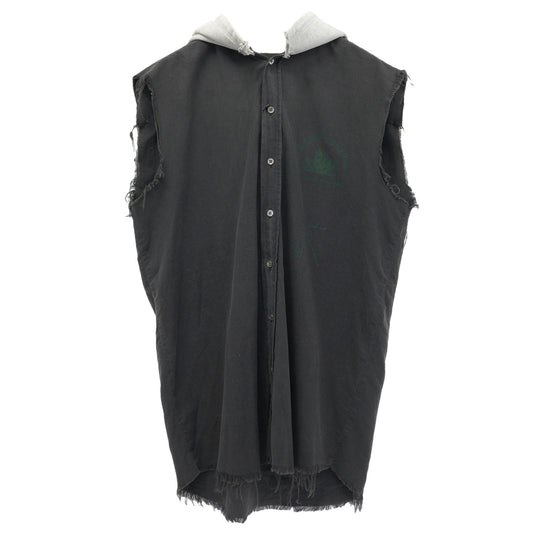 SLEEVELESS SHIRT / BLACK