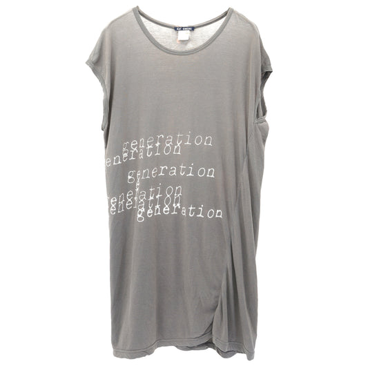 "GENERATION" SLEEVELESS TOP / GREY