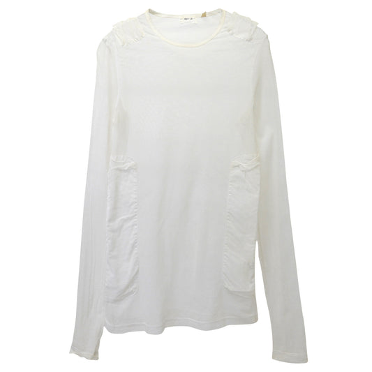 LONG SLEEVE MESH TO / WHITE