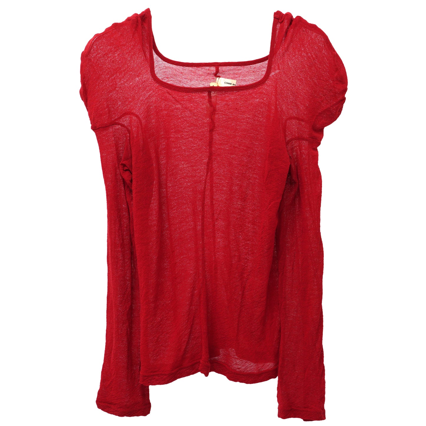 ROUND SHOULDER TOP / RED