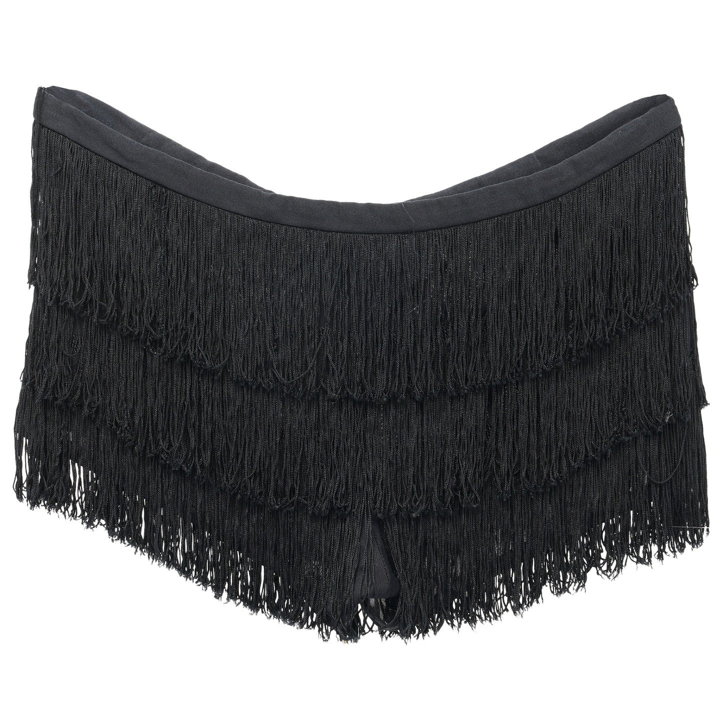 FRINGE SHORTS / BLACK